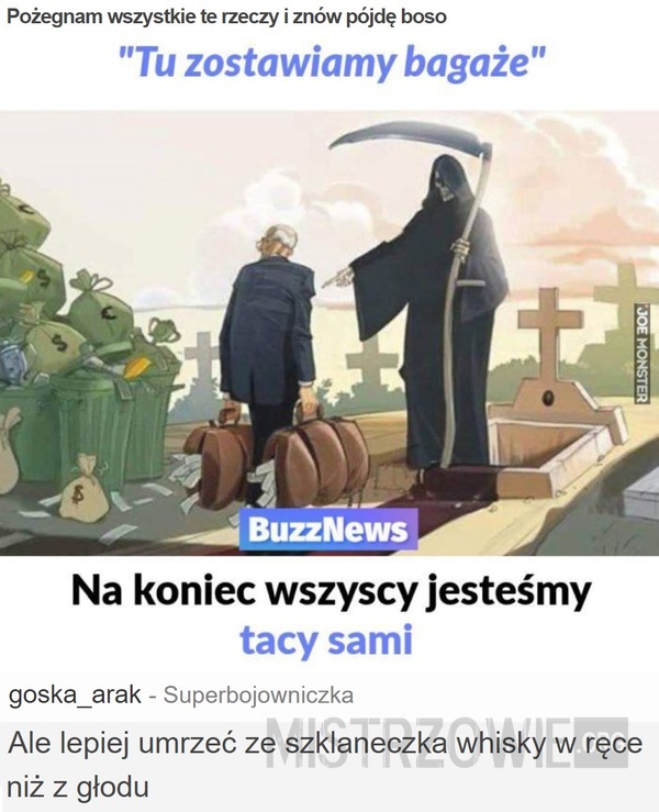 Pożegnam wszystkie te rzeczy i znów pójdę boso –  