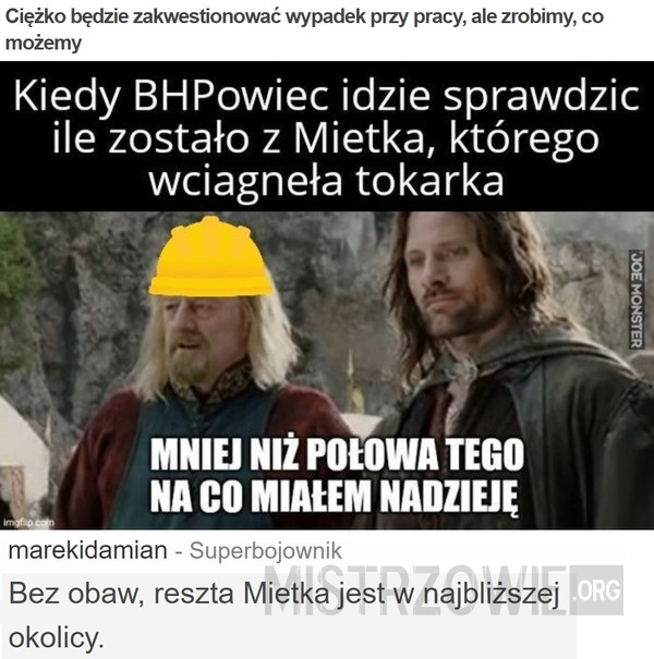 Ciężko będzie zakwestionować... –  