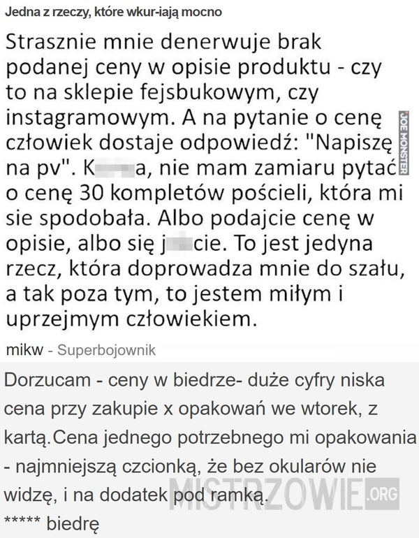 Jedna z rzeczy, które wkur-iają mocno –  