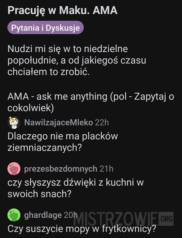 Pracuję w Maku –  