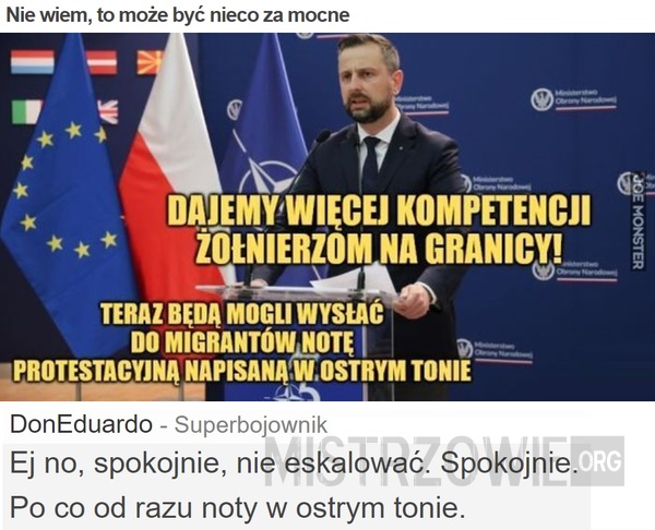 Nie wiem, to może być nieco za mocne –  