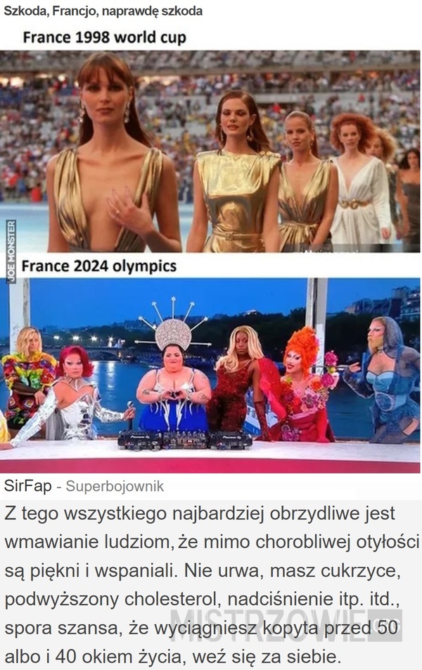 Szkoda, Francjo, naprawdę szkoda –  