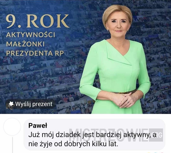 Aktywność Agaty Dudy –  