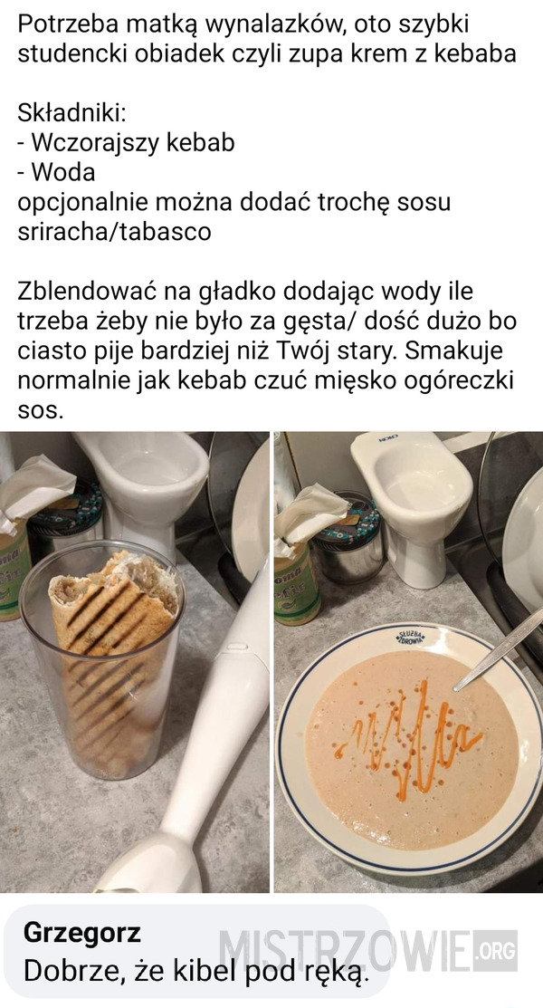 Krem z kebaba –  