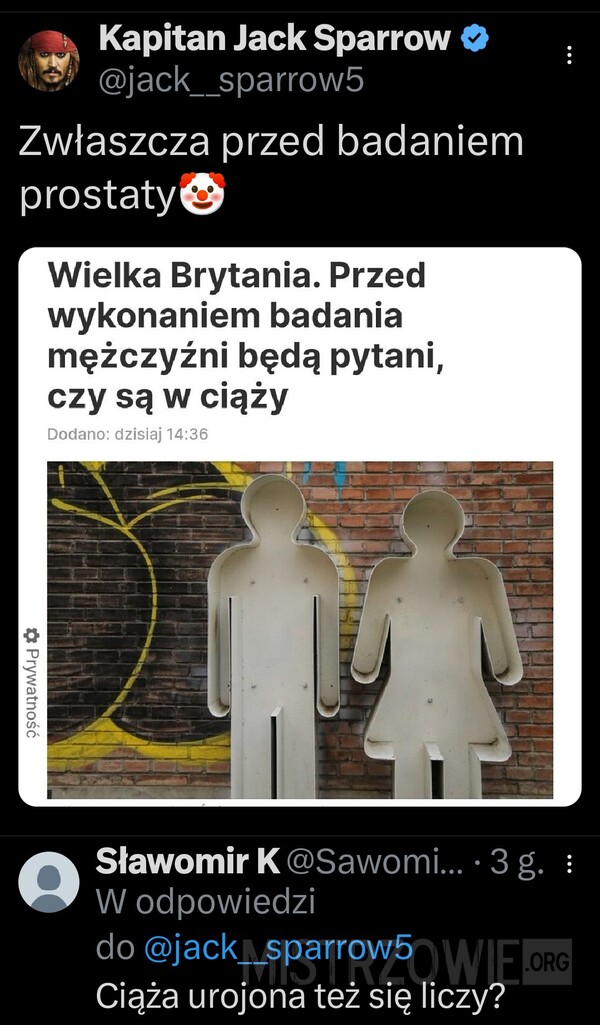 Pytanie przed badaniem –  