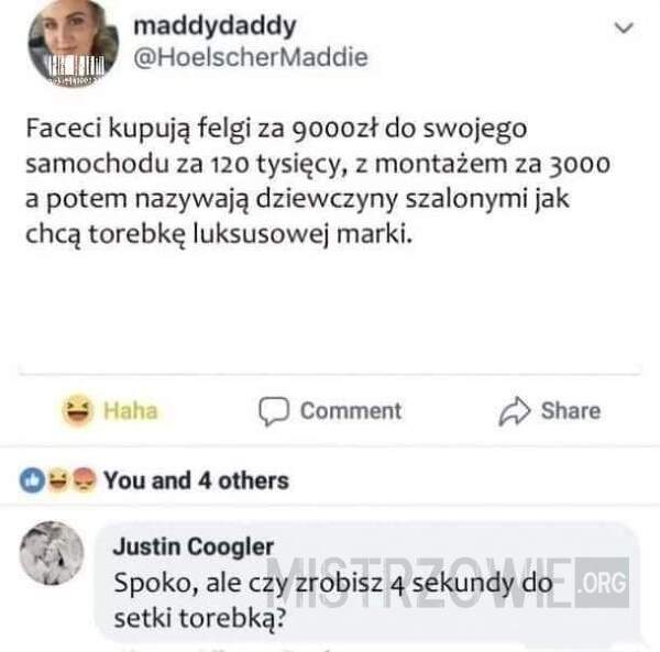 Samochód vs. torebka –  