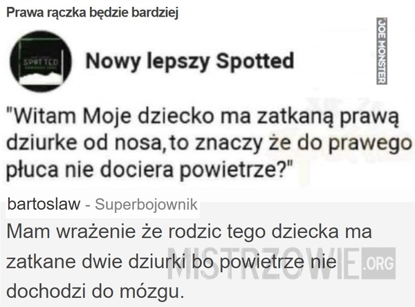 Prawa rączka będzie bardziej –  