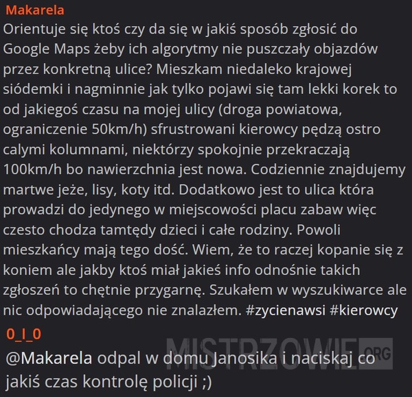 Zgłoszenie –  