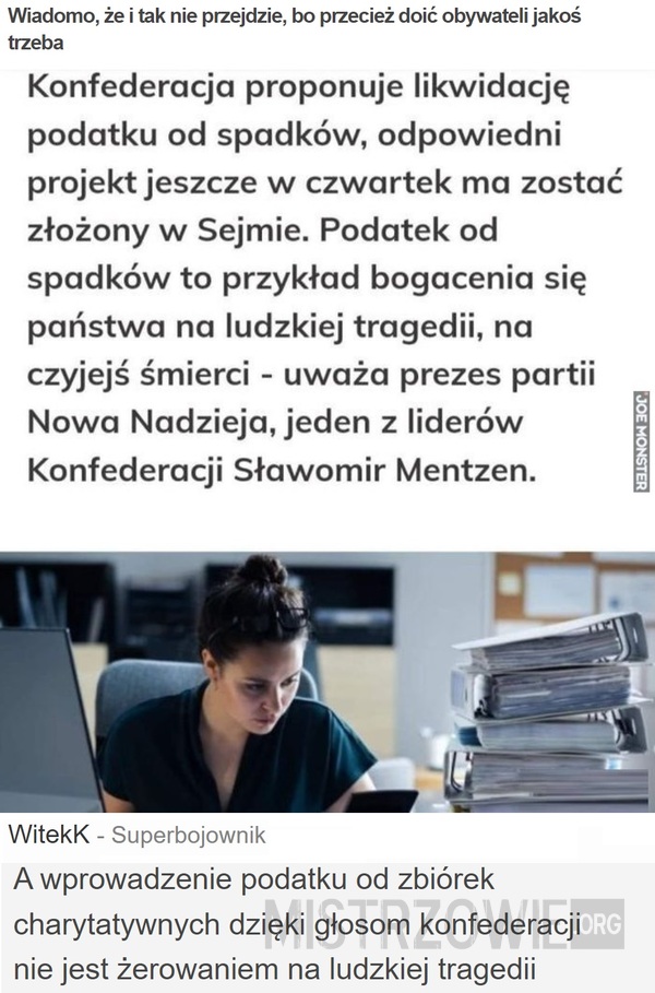 Wiadomo, że i tak nie... –  