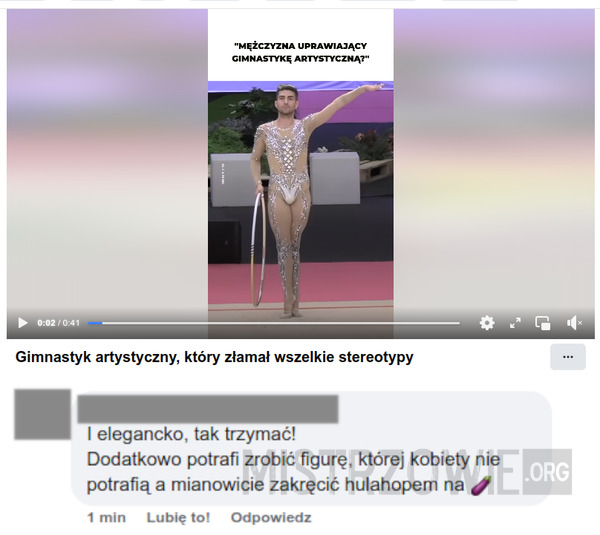 Gimnastyk artystyczny, który złamał wszelkie stereotypy –  