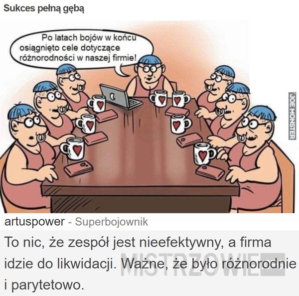 Sukces pełną gębą –  