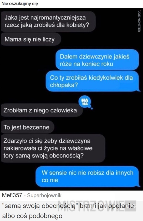 Nie oszukujmy się –  