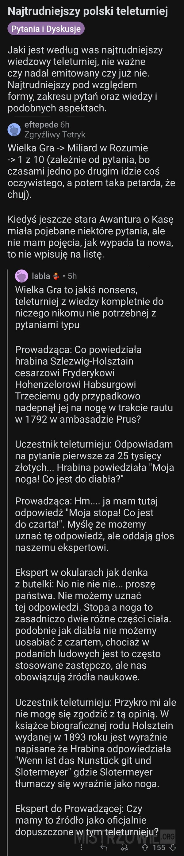 Najtrudniejszy polski teleturniej –  