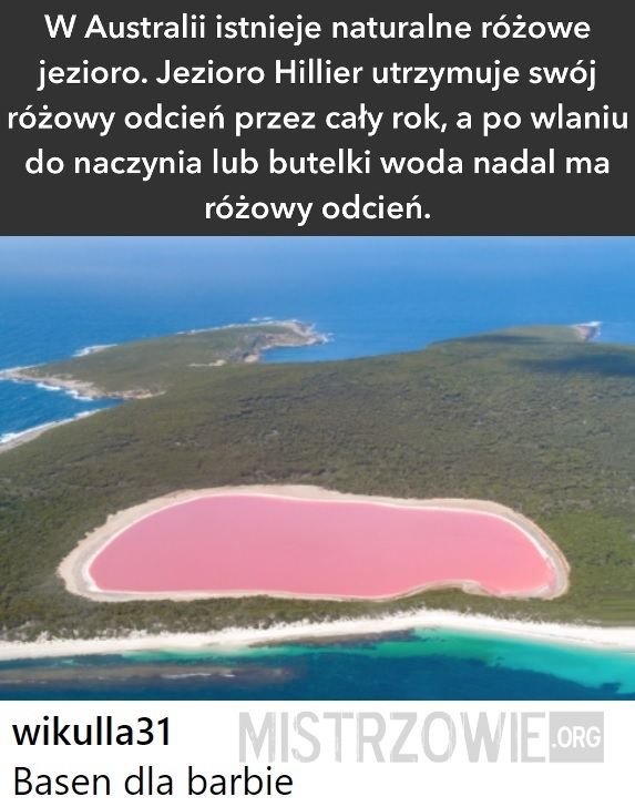 Różowe jezioro –  