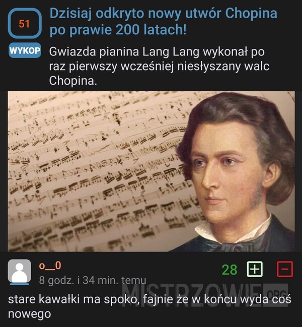 Nowy utwór –  