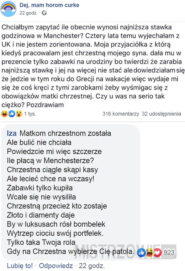 Stawka godzinowa –  