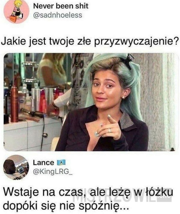 Złe przyzwyczajenie –  