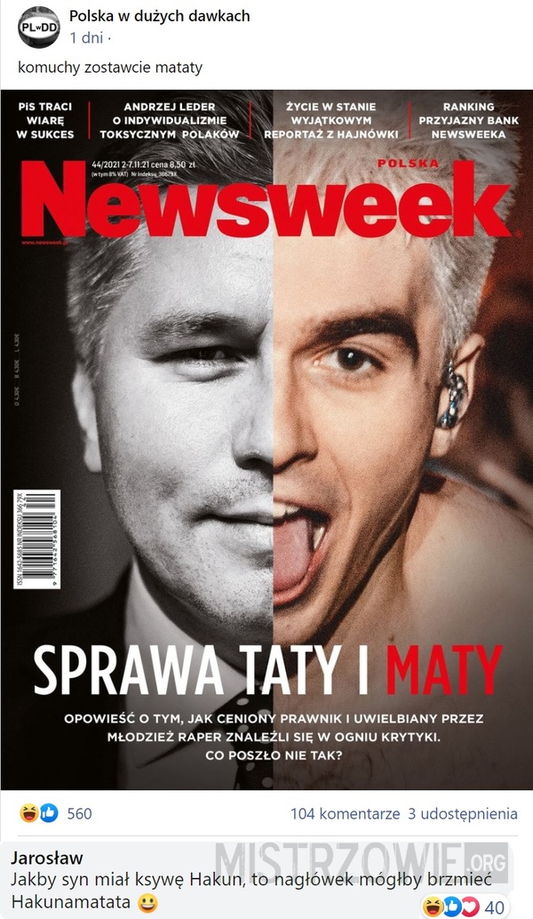 Sprawa taty i Maty –  