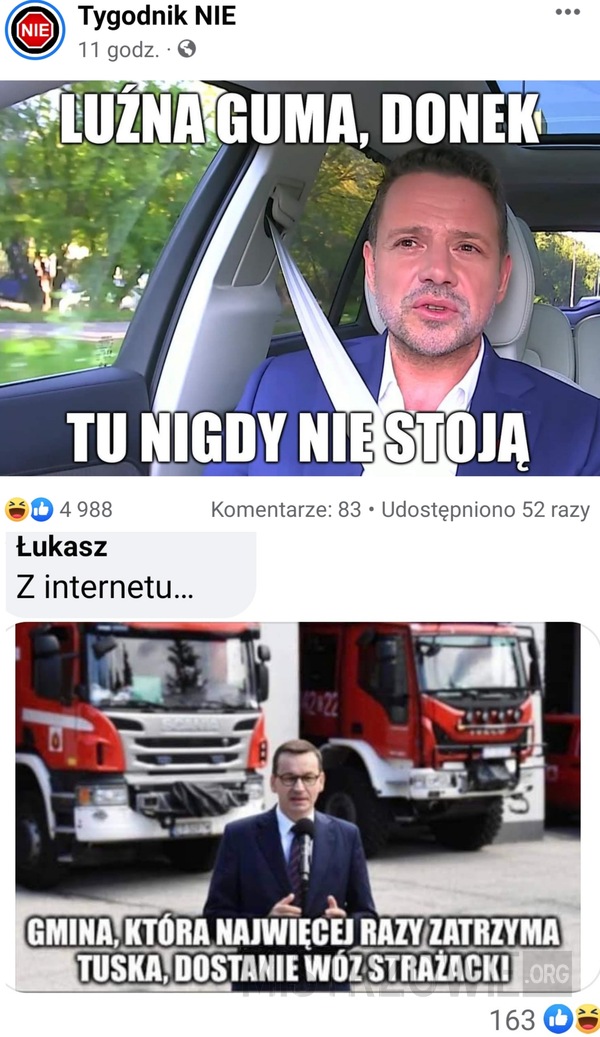 Luźna guma –  