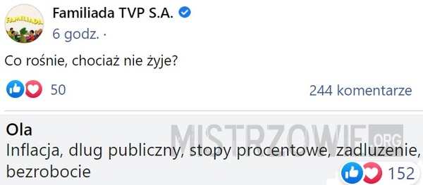 Co rośnie, chociaż nie żyje? –  