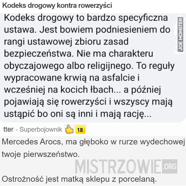 Kodeks drogowy kontra rowerzyści –  