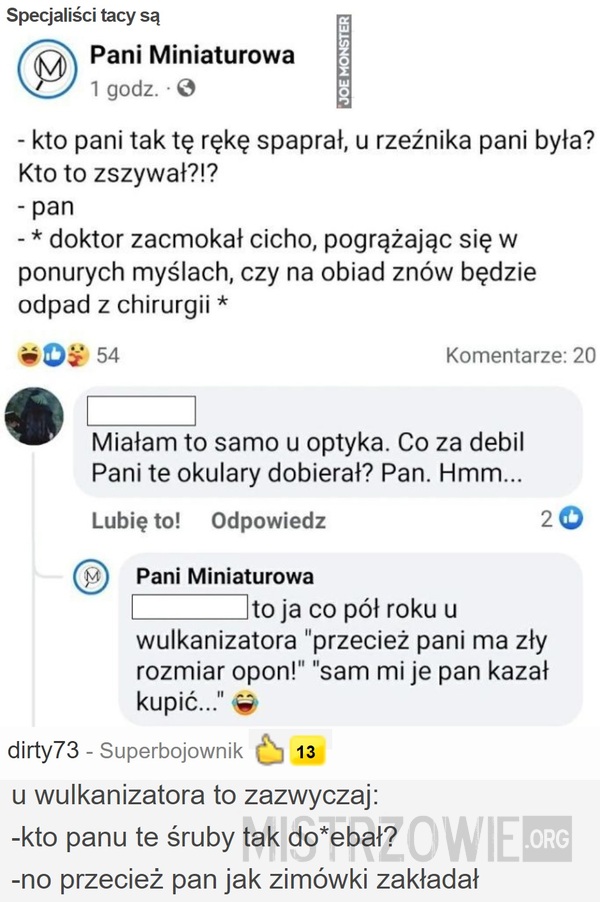 Specjaliści tacy są –  