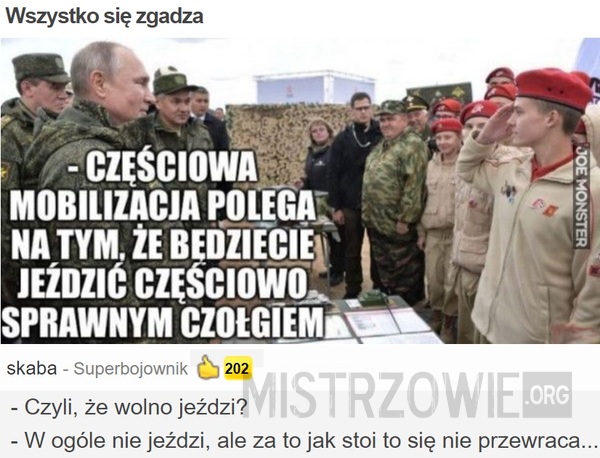 Wszystko się zgadza –  