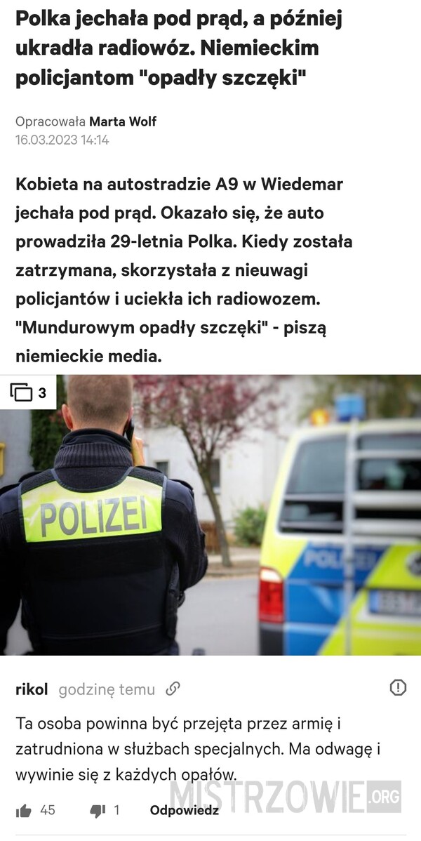 Jazda pod prąd –  