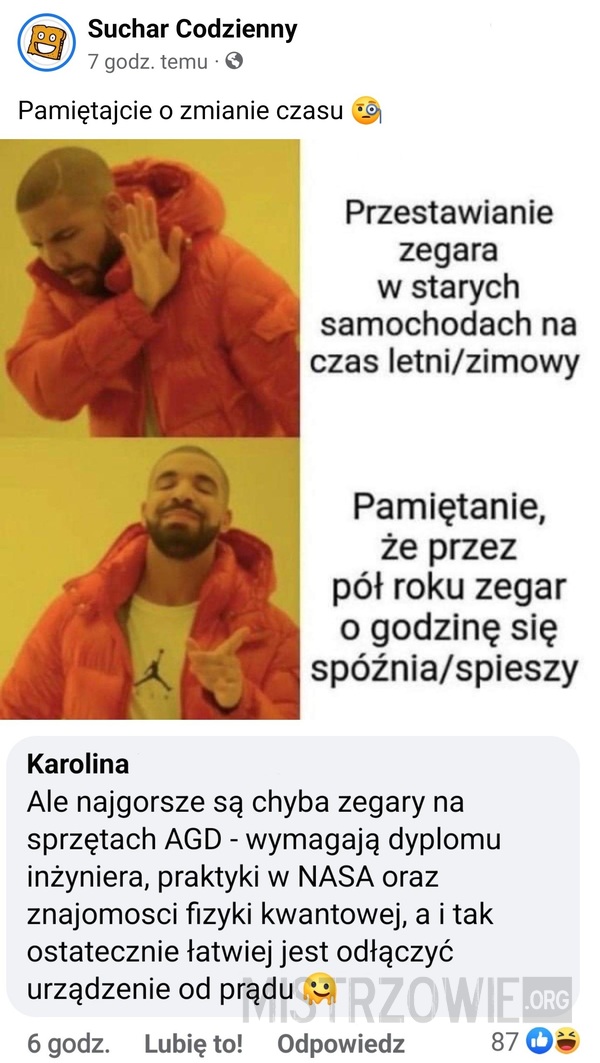 Zmiana czasu –  