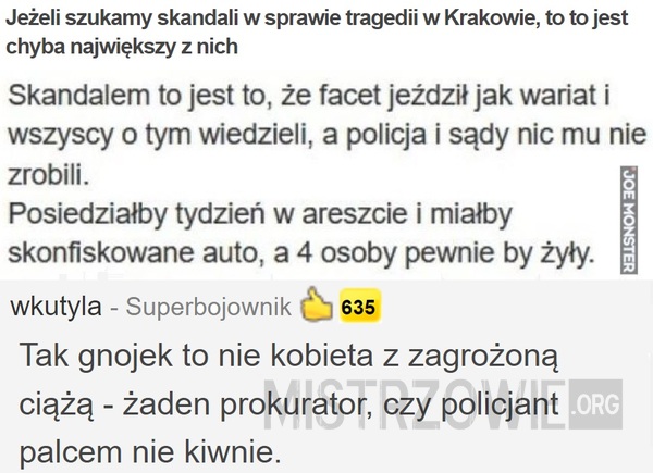 Jeżeli szukamy skandali w... –  