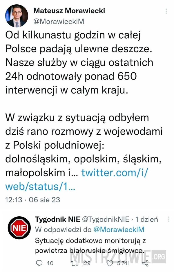 Służby działają –  