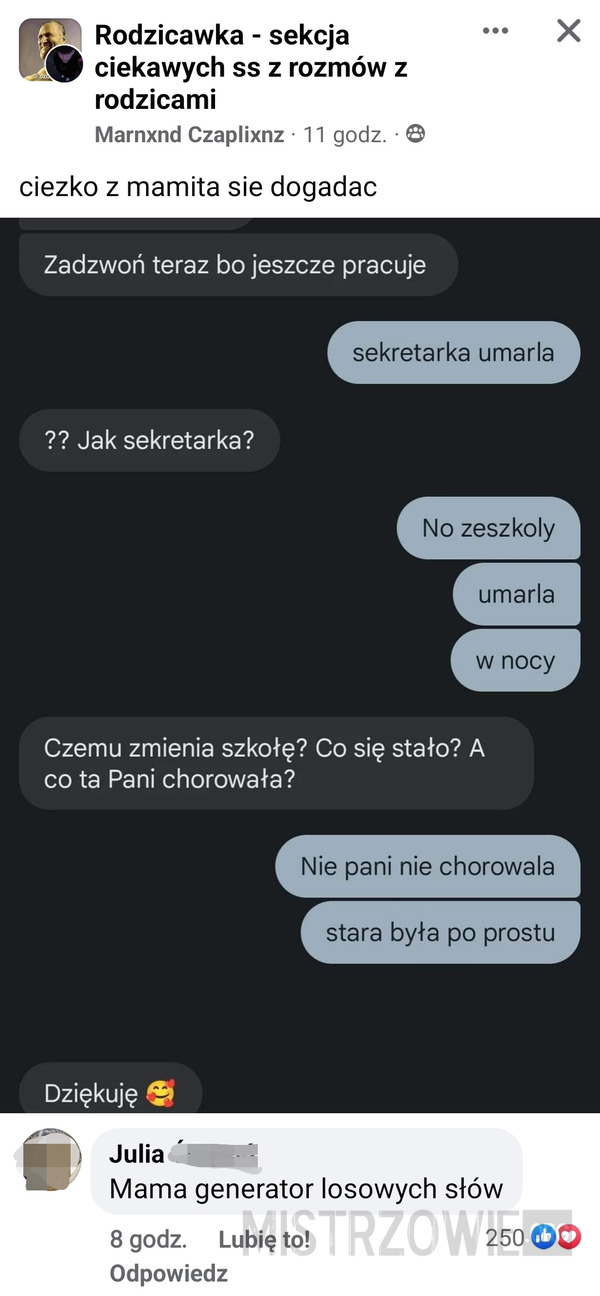 Szkolna sekretarka –  