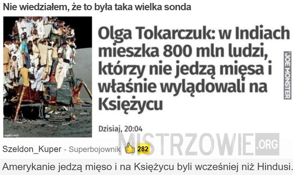 Nie wiedziałem, że to była taka wielka sonda –  