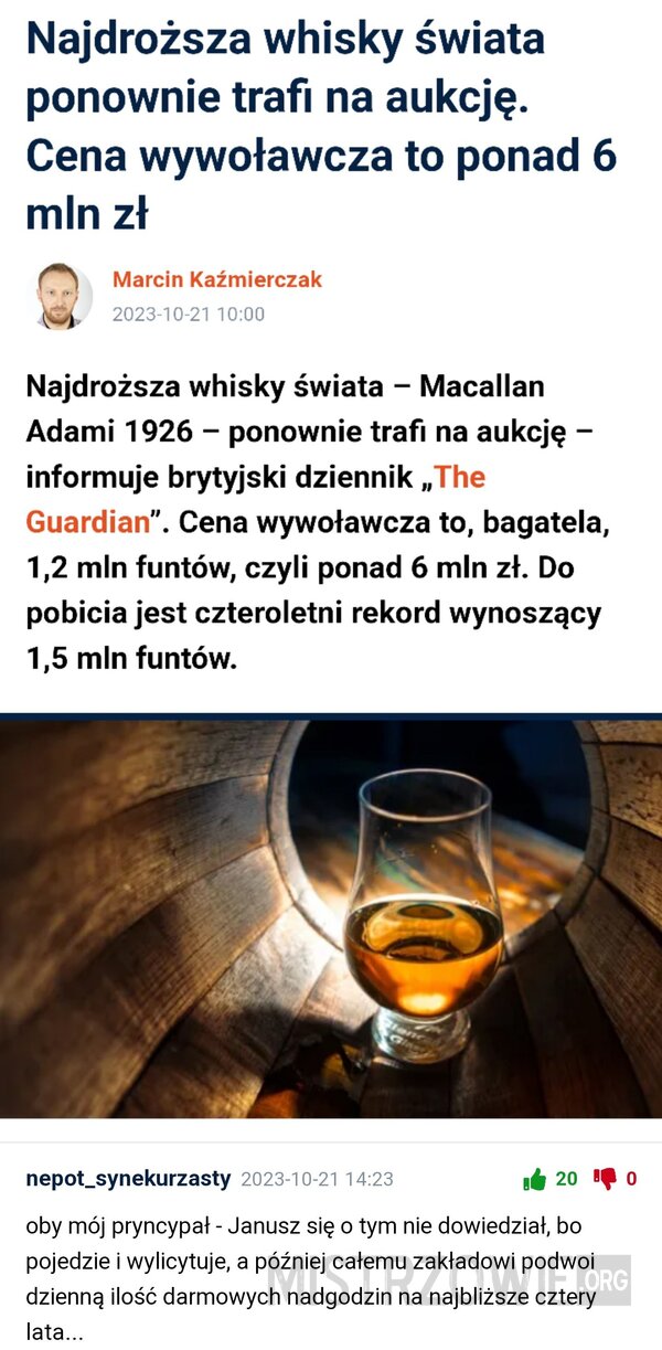 Whisky –  