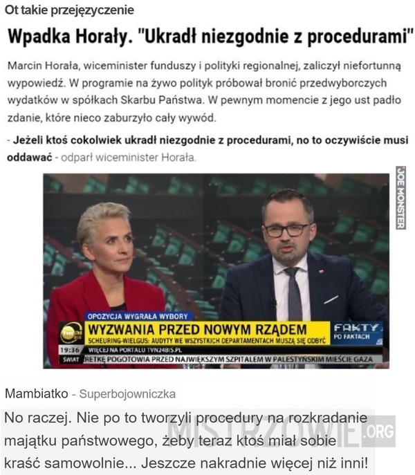 Ot takie przejęzyczenie –  