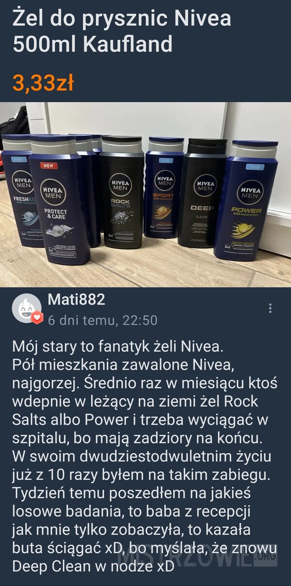 Żel Nivea –  