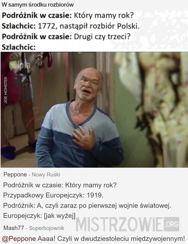 W samym środku rozbiorów –  