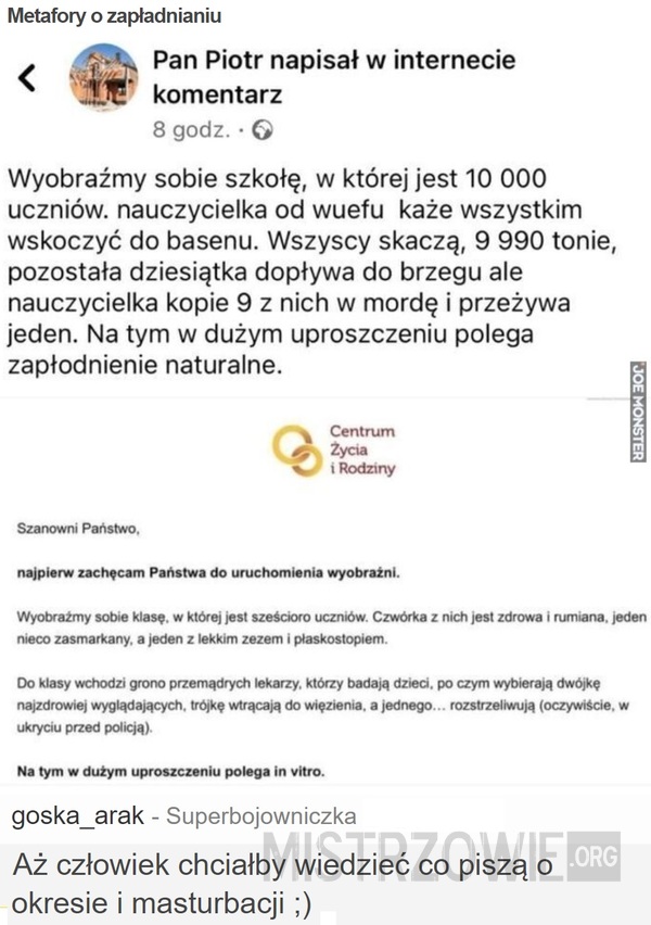 Metafory o zapładnianiu –  