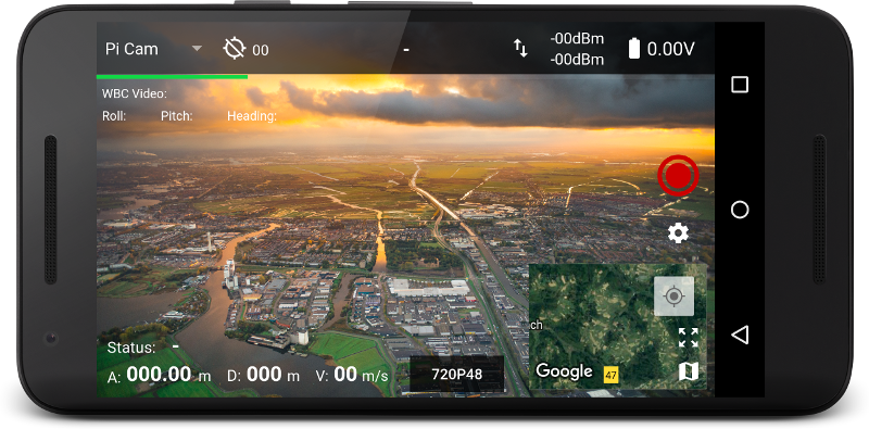 DroneBridge for Android app interface