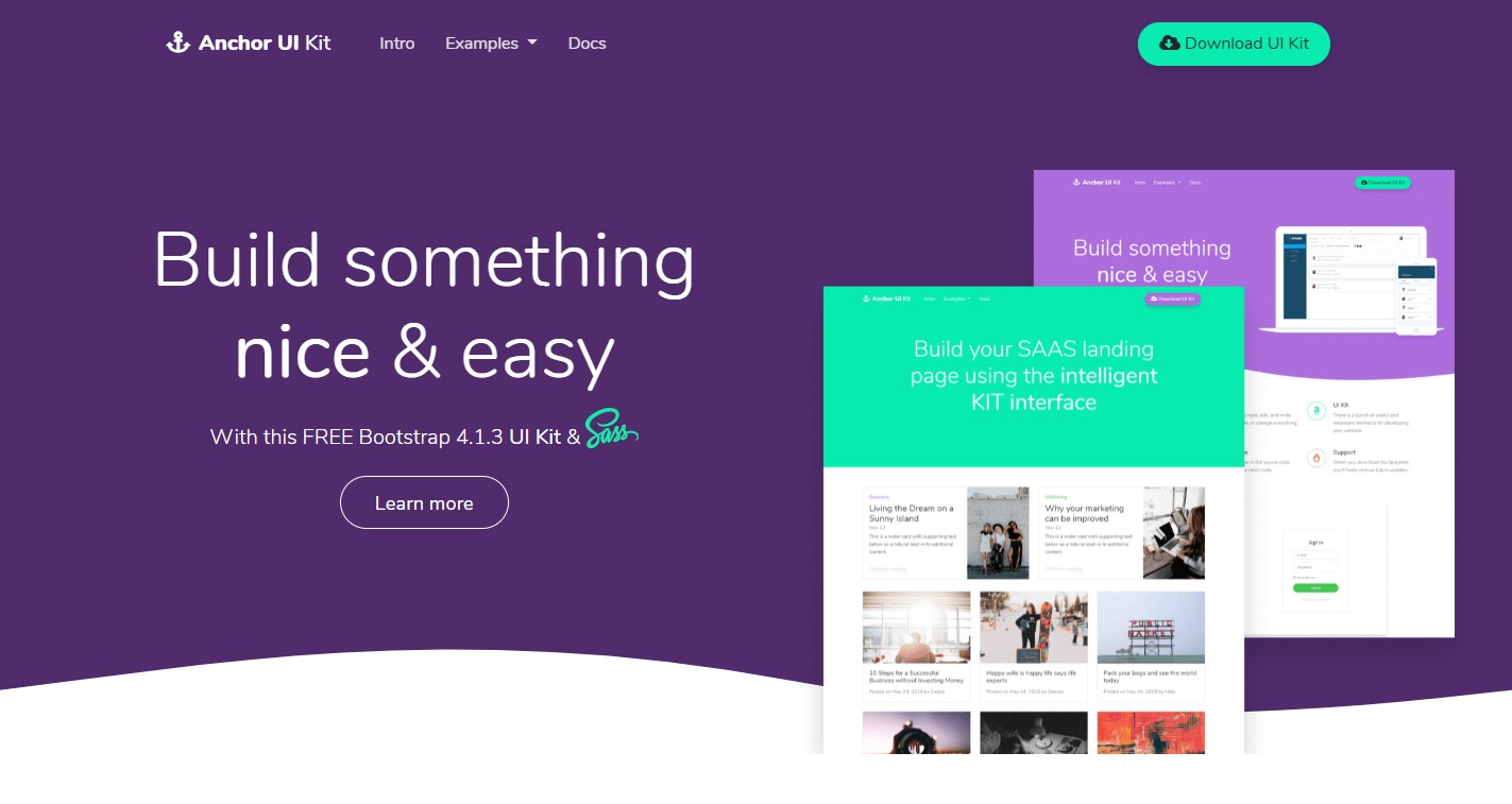 Anchor-Bootstrap-UI-Kit