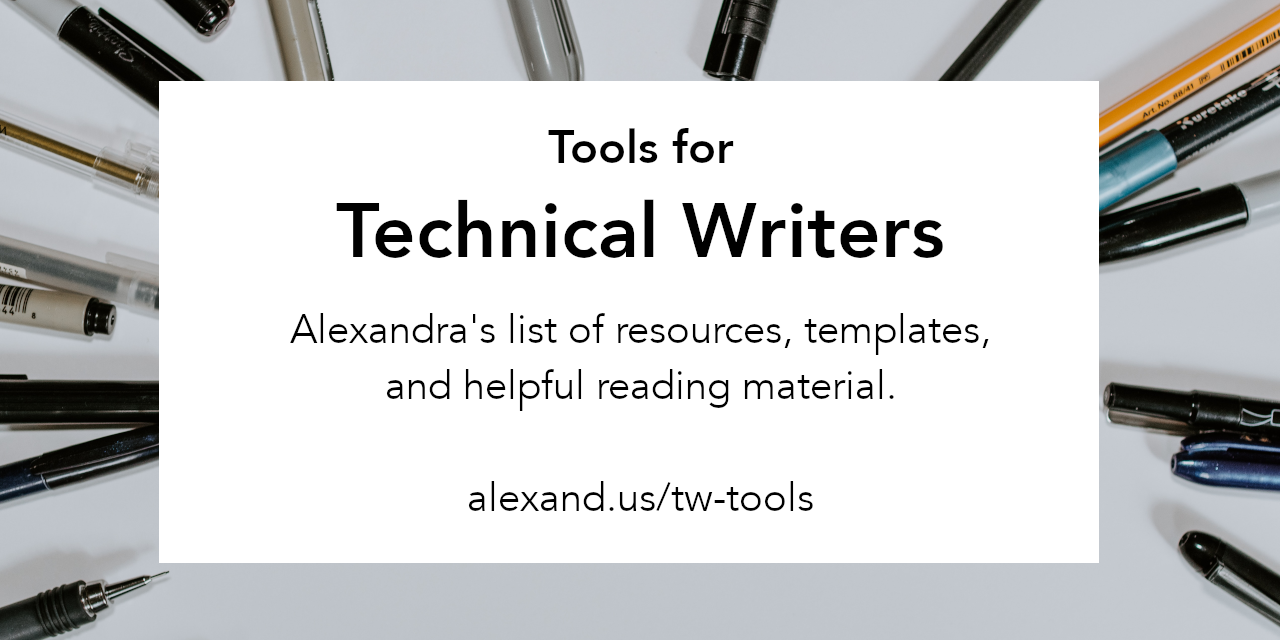 tech-writing-tools