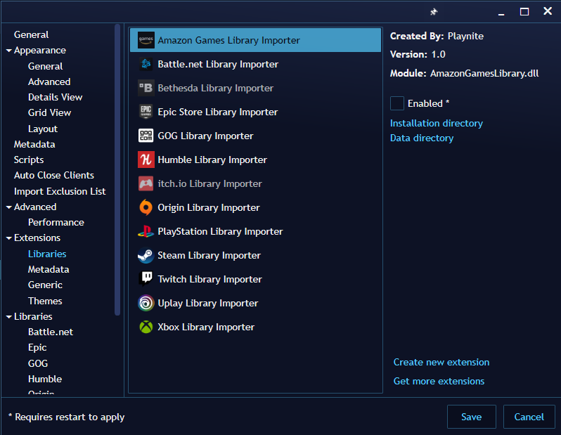 PlayniteExtensionList