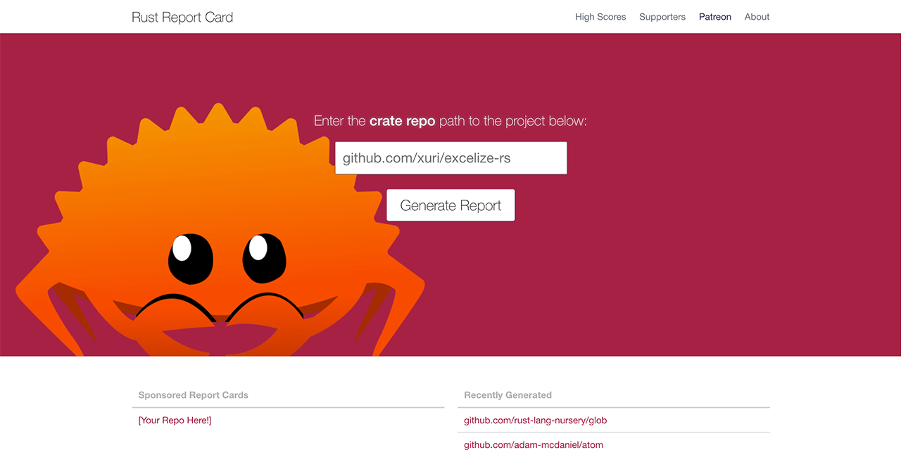 rust-reportcard