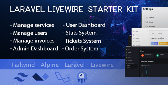 Laravel-Livewire-StarterKit-TALL-stack