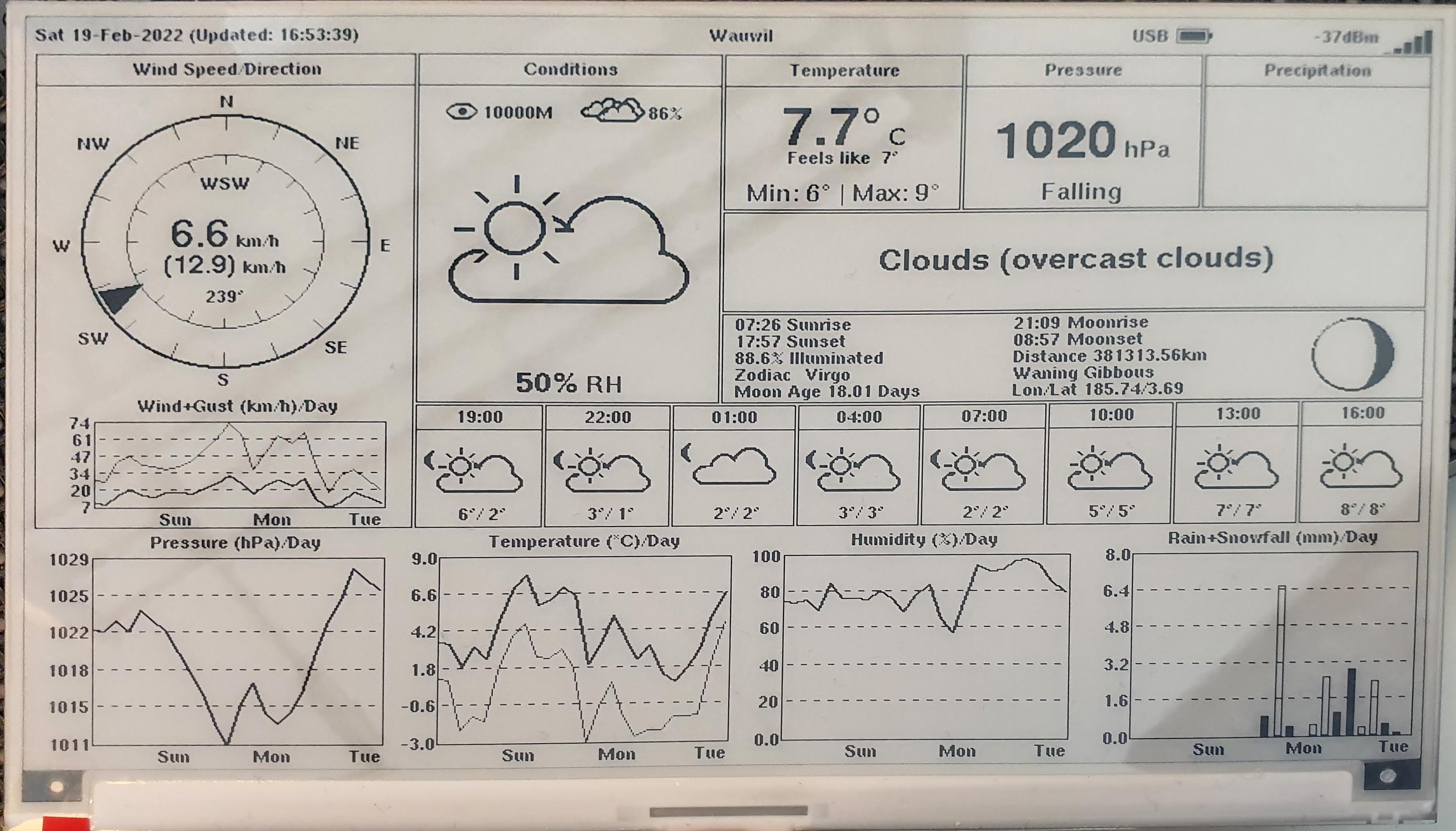 ESP32-e-Paper-Weather-Display