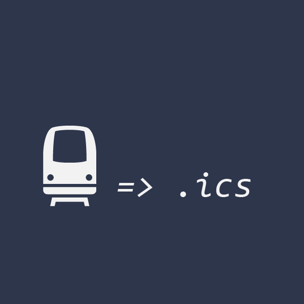 train2ics