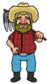 Sprite of Farmer Bob from Rhythm Heaven Megamix