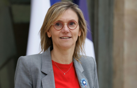 La ministre de la Transition écologique Agnès Pannier-Runacher après le conseil des ministres à l'Élysée à Paris, le 6 novembre 2024 ( AFP / Ludovic MARIN )