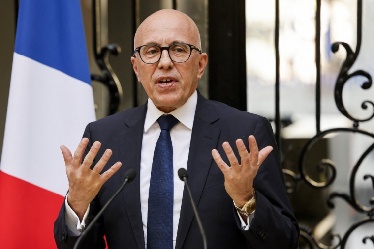 Eric Ciotti, à Paris, le 19 mars 2024 ( AFP / LUDOVIC MARIN )