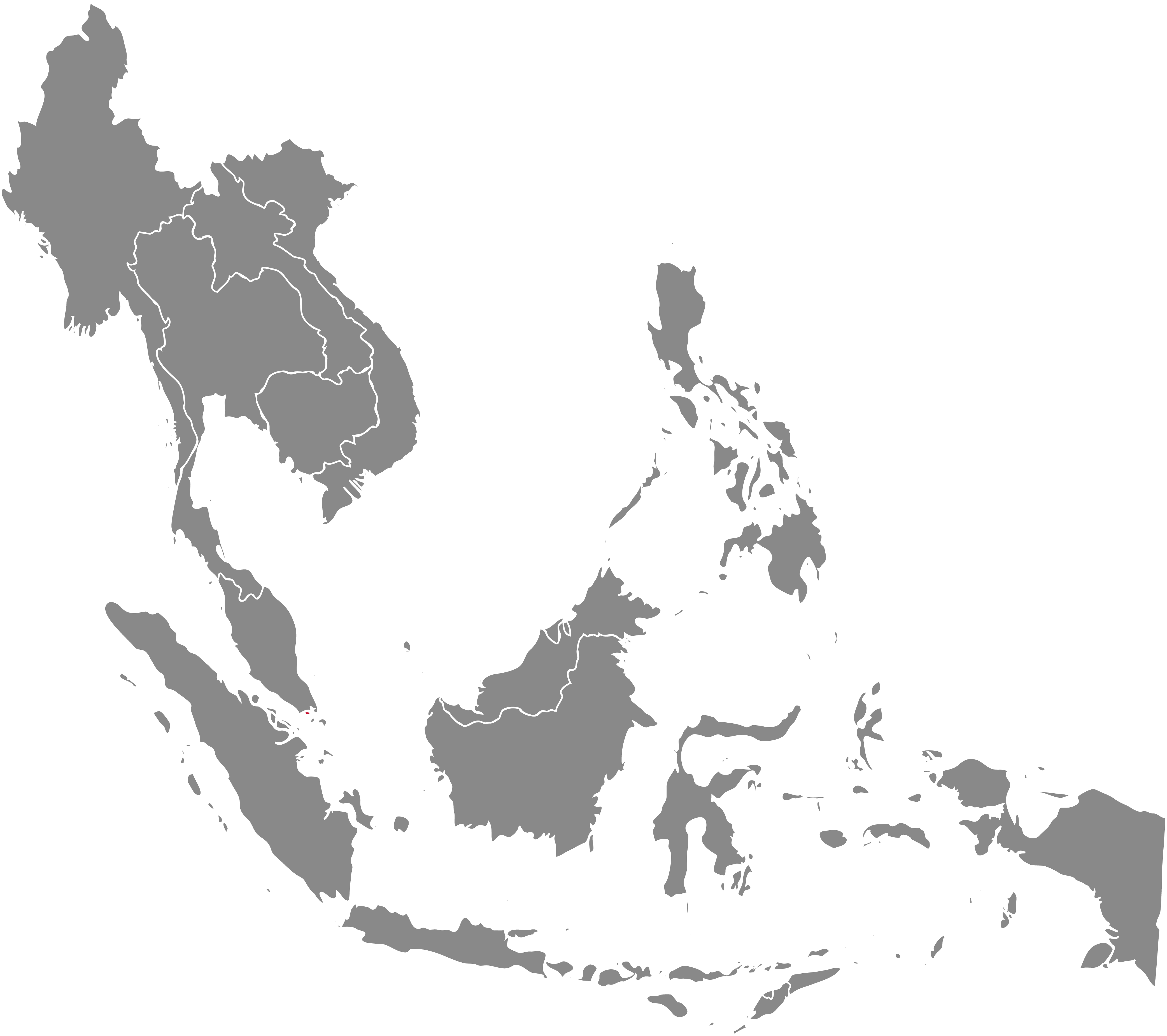 Southeast Asia outline Singapore